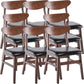 Wood Contemporary Kitchen Armless Chairs Open Back Dining Side Chair