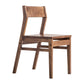 Wood Contemporary Kitchen Armless Chairs Open Back Dining Side Chair