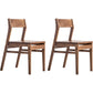 Wood Contemporary Kitchen Armless Chairs Open Back Dining Side Chair