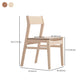 Wood Contemporary Kitchen Armless Chairs Open Back Dining Side Chair