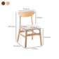 Wood Contemporary Kitchen Armless Chairs Open Back Dining Side Chair