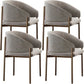 Luxury Style Metal Arm Dining Chair with Upholstered for Dining Room Light Gray 4 Piece Set Clearhalo 'Dining Chairs' 'Dining Tables & Seating' 'dining_chair' 'furn' 'furn_dining_chair' 'Furniture' 'Kitchen & Dining Furniture' 7619013