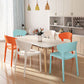 Silla de plástico moderna abierta silla de comedor interior para comedor para comedor