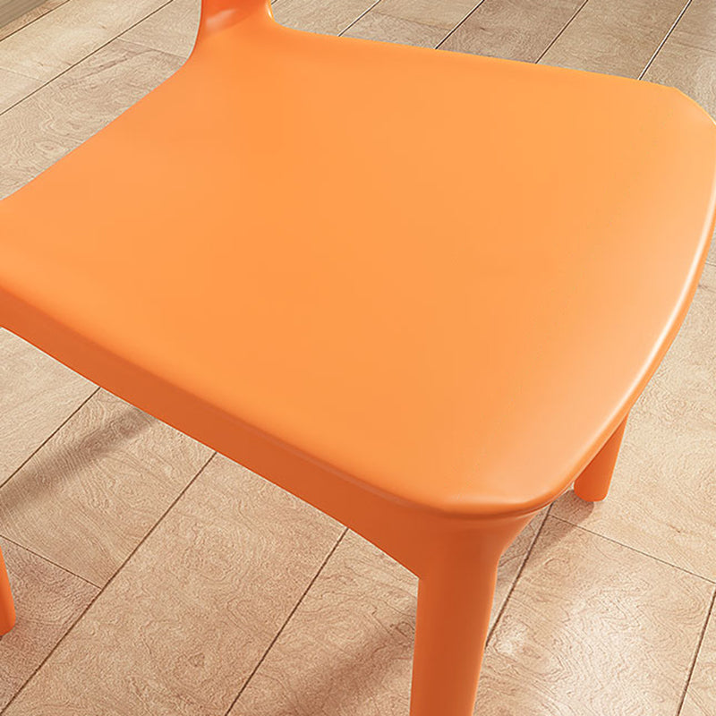 Silla de plástico moderna abierta silla de comedor interior para comedor para comedor