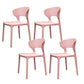 Silla de plástico moderna abierta silla de comedor interior para comedor para comedor