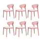 Silla de plástico moderna abierta silla de comedor interior para comedor para comedor