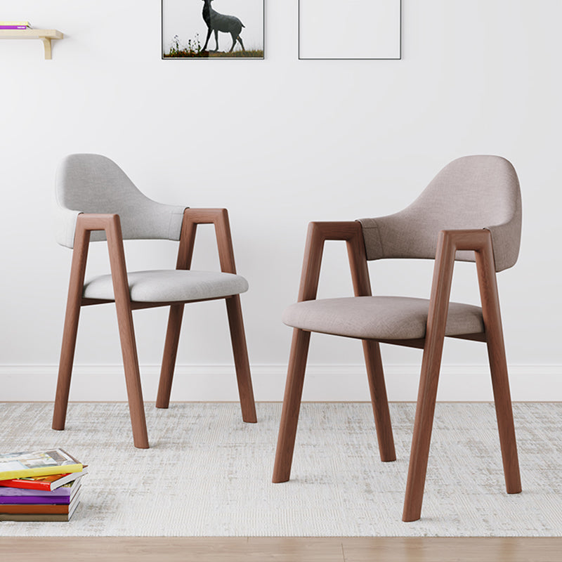 Modern Metal Chair Open Back Kitchen Dining Arm Chair for Dinning Room Clearhalo 'Dining Chairs' 'Dining Tables & Seating' 'dining_chair' 'furn' 'furn_dining_chair' 'Furniture' 'Kitchen & Dining Furniture' 7619154