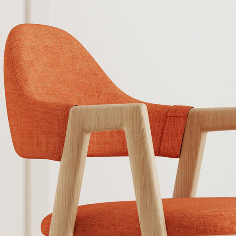 Modern Metal Chair Open Back Kitchen Dining Arm Chair for Dinning Room Clearhalo 'Dining Chairs' 'Dining Tables & Seating' 'dining_chair' 'furn' 'furn_dining_chair' 'Furniture' 'Kitchen & Dining Furniture' 7619157