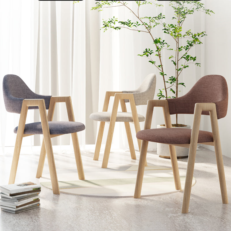 Modern Metal Chair Open Back Kitchen Dining Arm Chair for Dinning Room Clearhalo 'Dining Chairs' 'Dining Tables & Seating' 'dining_chair' 'furn' 'furn_dining_chair' 'Furniture' 'Kitchen & Dining Furniture' 7619166