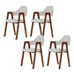 Modern Metal Chair Open Back Kitchen Dining Arm Chair for Dinning Room Walnut Khaki Latex 4 Piece Set Clearhalo 'Dining Chairs' 'Dining Tables & Seating' 'dining_chair' 'furn' 'furn_dining_chair' 'Furniture' 'Kitchen & Dining Furniture' 7619184