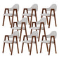 Modern Metal Chair Open Back Kitchen Dining Arm Chair for Dinning Room Walnut Khaki Latex 8 Piece Set Clearhalo 'Dining Chairs' 'Dining Tables & Seating' 'dining_chair' 'furn' 'furn_dining_chair' 'Furniture' 'Kitchen & Dining Furniture' 7619186