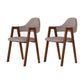 Modern Metal Chair Open Back Kitchen Dining Arm Chair for Dinning Room Walnut + Coffee 2 Piece Set Clearhalo 'Dining Chairs' 'Dining Tables & Seating' 'dining_chair' 'furn' 'furn_dining_chair' 'Furniture' 'Kitchen & Dining Furniture' 7619188
