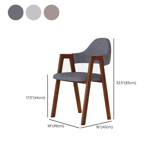 Modern Metal Chair Open Back Kitchen Dining Arm Chair for Dinning Room Clearhalo 'Dining Chairs' 'Dining Tables & Seating' 'dining_chair' 'furn' 'furn_dining_chair' 'Furniture' 'Kitchen & Dining Furniture' 7619203