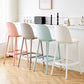 Contemporary Low Back Indoor Armless Plastic Bar Stool with Footrest Clearhalo 'Bar Furniture' 'Bar Stools' 'bar_stools' 'furn' 'furn_bar_stools' 'Furniture' 'Kitchen & Dining Furniture' 7619223