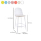 Contemporary Low Back Indoor Armless Plastic Bar Stool with Footrest Clearhalo 'Bar Furniture' 'Bar Stools' 'bar_stools' 'furn' 'furn_bar_stools' 'Furniture' 'Kitchen & Dining Furniture' 7619249