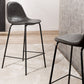 Modern Faux Leather Low Back Bucket Bar Stools with Metal Base Clearhalo 'Bar Furniture' 'Bar Stools' 'bar_stools' 'furn' 'furn_bar_stools' 'Furniture' 'Kitchen & Dining Furniture' 7619254