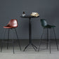Modern Faux Leather Low Back Bucket Bar Stools with Metal Base Clearhalo 'Bar Furniture' 'Bar Stools' 'bar_stools' 'furn' 'furn_bar_stools' 'Furniture' 'Kitchen & Dining Furniture' 7619269