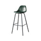 Modern Faux Leather Low Back Bucket Bar Stools with Metal Base Atrovirens 1 Piece Counter Stool(26"H) Clearhalo 'Bar Furniture' 'Bar Stools' 'bar_stools' 'furn' 'furn_bar_stools' 'Furniture' 'Kitchen & Dining Furniture' 7619270