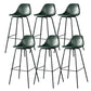 Modern Faux Leather Low Back Bucket Bar Stools with Metal Base Atrovirens 6 Piece Set Counter Stool(26"H) Clearhalo 'Bar Furniture' 'Bar Stools' 'bar_stools' 'furn' 'furn_bar_stools' 'Furniture' 'Kitchen & Dining Furniture' 7619273