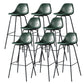 Modern Faux Leather Low Back Bucket Bar Stools with Metal Base Atrovirens 8 Piece Set Counter Stool(26"H) Clearhalo 'Bar Furniture' 'Bar Stools' 'bar_stools' 'furn' 'furn_bar_stools' 'Furniture' 'Kitchen & Dining Furniture' 7619274