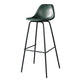 Modern Faux Leather Low Back Bucket Bar Stools with Metal Base Atrovirens 1 Piece Bar Stool(30"H) Clearhalo 'Bar Furniture' 'Bar Stools' 'bar_stools' 'furn' 'furn_bar_stools' 'Furniture' 'Kitchen & Dining Furniture' 7619305