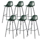 Modern Faux Leather Low Back Bucket Bar Stools with Metal Base Atrovirens 6 Piece Set Bar Stool(30"H) Clearhalo 'Bar Furniture' 'Bar Stools' 'bar_stools' 'furn' 'furn_bar_stools' 'Furniture' 'Kitchen & Dining Furniture' 7619308