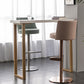 Tabouret de comptoir réglable de style moderne avec coussin en cuir et pied simple