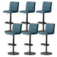 Tabouret de comptoir réglable de style moderne avec coussin en cuir et pied simple