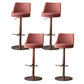 Tabouret de comptoir réglable de style moderne avec coussin en cuir et pied simple