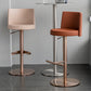 Tabouret de comptoir réglable de style moderne avec coussin en cuir et pied simple