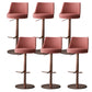 Tabouret de comptoir réglable de style moderne avec coussin en cuir et pied simple