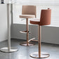Tabouret de comptoir réglable de style moderne avec coussin en cuir et pied simple