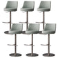 Tabouret de comptoir réglable de style moderne avec coussin en cuir et pied simple