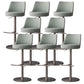 Tabouret de comptoir réglable de style moderne avec coussin en cuir et pied simple