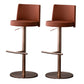Tabouret de comptoir réglable de style moderne avec coussin en cuir et pied simple