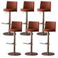 Tabouret de comptoir réglable de style moderne avec coussin en cuir et pied simple