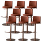Tabouret de comptoir réglable de style moderne avec coussin en cuir et pied simple