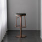 Tabouret de comptoir réglable de style moderne avec coussin en cuir et pied simple