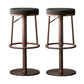 Tabouret de comptoir réglable de style moderne avec coussin en cuir et pied simple