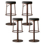 Tabouret de comptoir réglable de style moderne avec coussin en cuir et pied simple