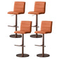 Tabouret de comptoir réglable de style moderne avec coussin en cuir et pied simple