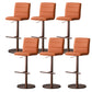 Tabouret de comptoir réglable de style moderne avec coussin en cuir et pied simple