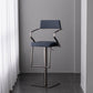 Tabouret de comptoir réglable de style moderne avec coussin en cuir et pied simple