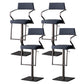 Tabouret de comptoir réglable de style moderne avec coussin en cuir et pied simple