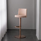 Tabouret de comptoir réglable de style moderne avec coussin en cuir et pied simple