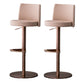 Tabouret de comptoir réglable de style moderne avec coussin en cuir et pied simple