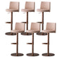 Tabouret de comptoir réglable de style moderne avec coussin en cuir et pied simple