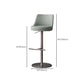 Tabouret de comptoir réglable de style moderne avec coussin en cuir et pied simple