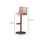 Tabouret de comptoir réglable de style moderne avec coussin en cuir et pied simple