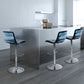 Low Back Armless Adjustable Height Swivel Bar Stool with Footrest